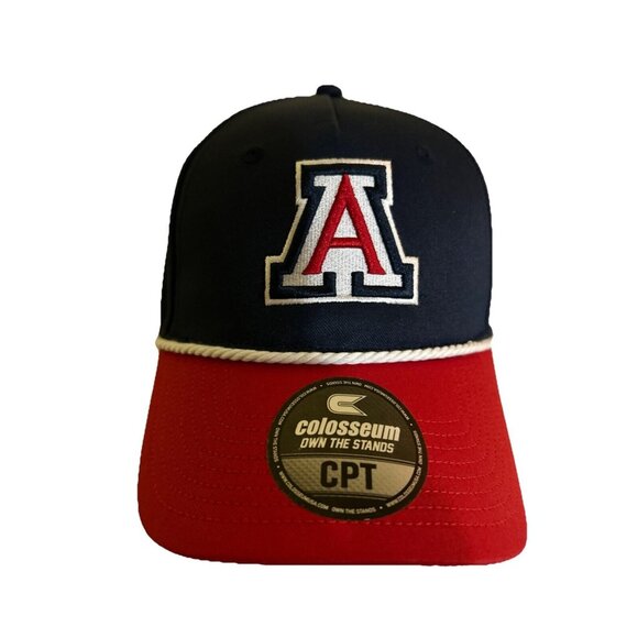 University Of Arizona Colosseum Navy & Red Adjustable Snapback Hat With Embroide - Picture 1 of 7
